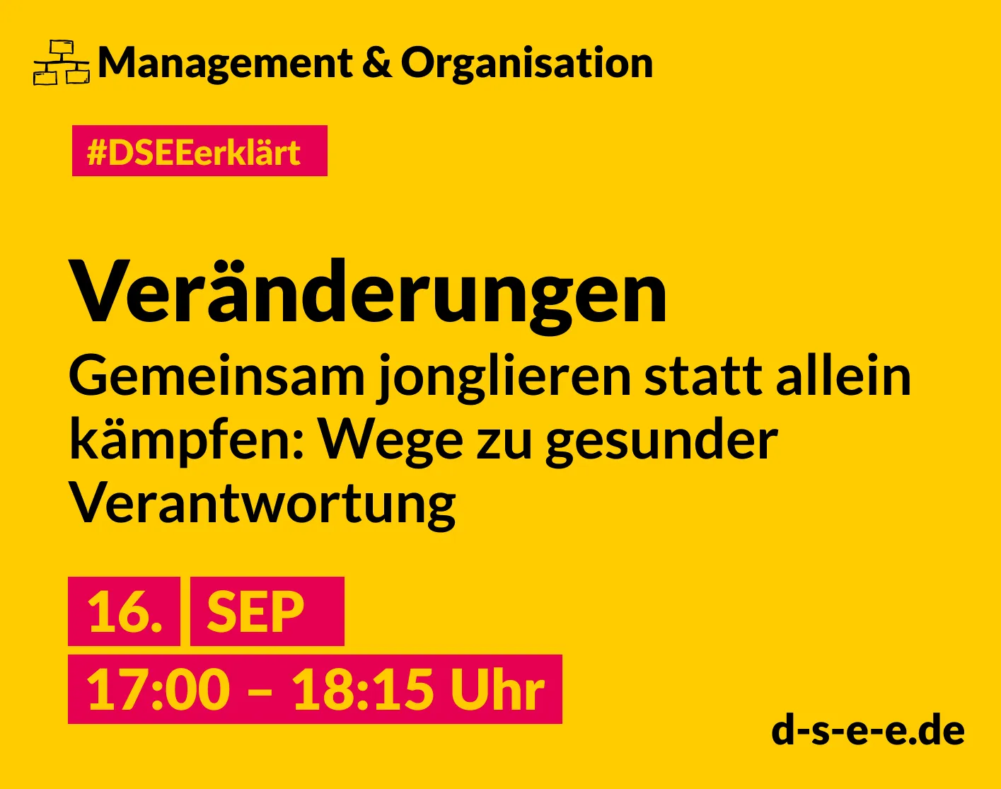 Symbolbild für die Veranstaltung „Gemeinsam jonglieren statt allein kämpfen: Wege zu gesunder Verantwortung“