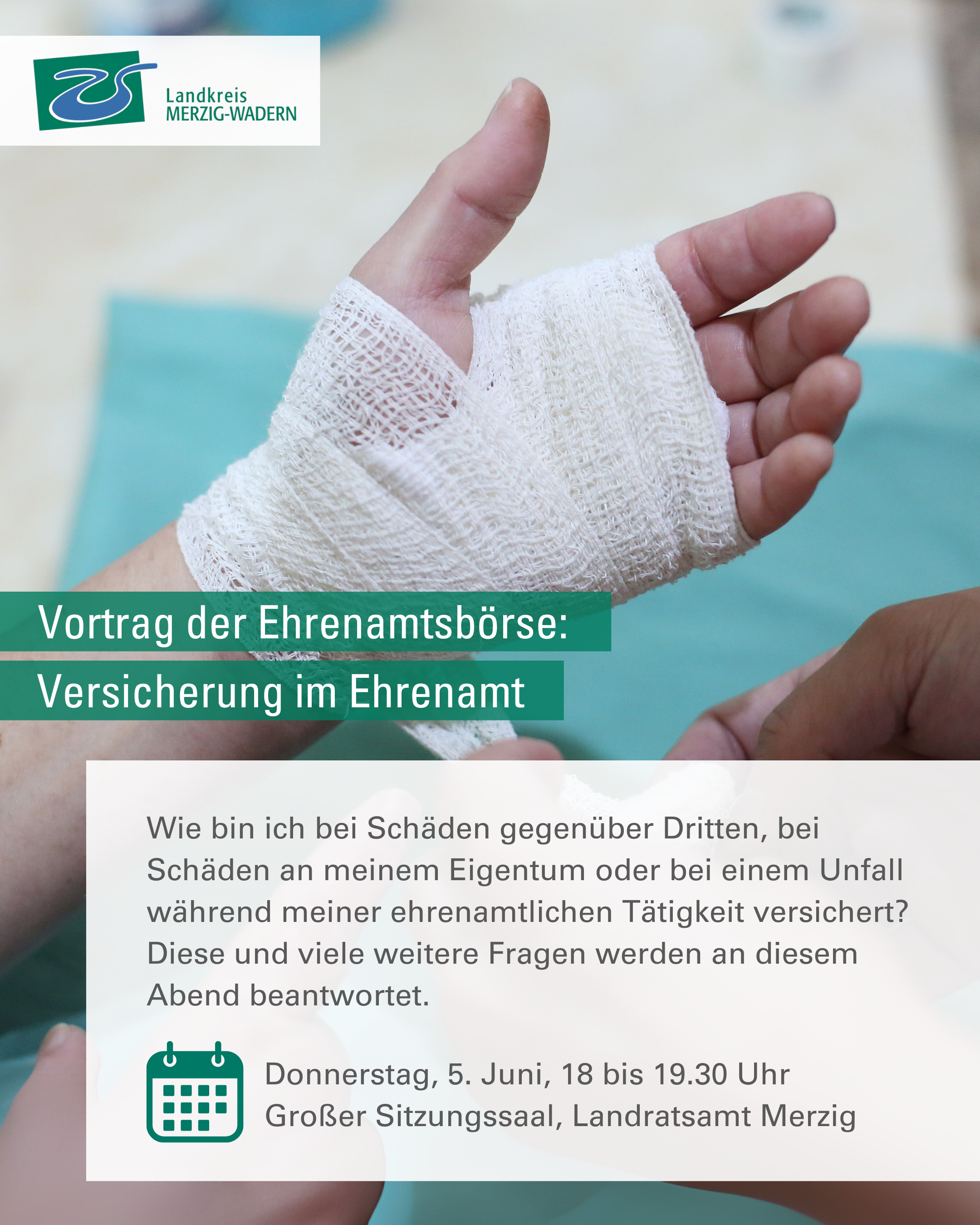 Symbolbild für die Veranstaltung „Versicherung im Ehrenamt“